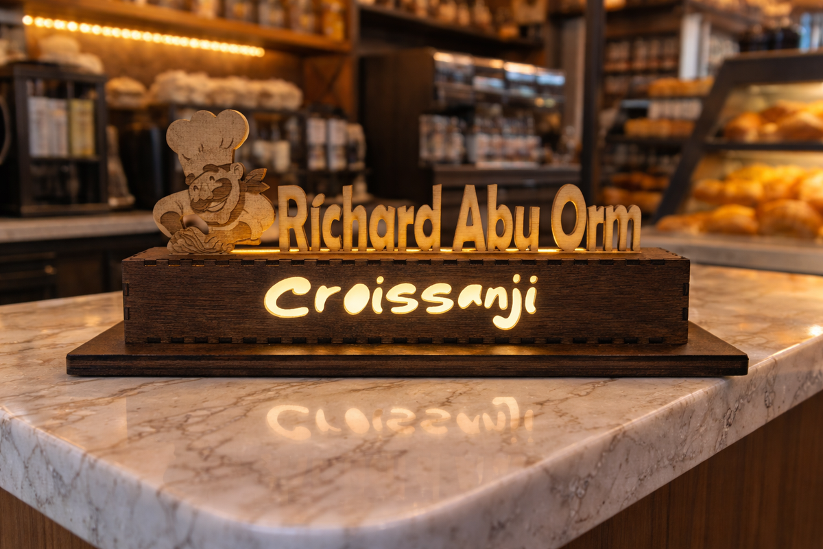 Personalized Profession LED Name Sign – Custom Desk Display