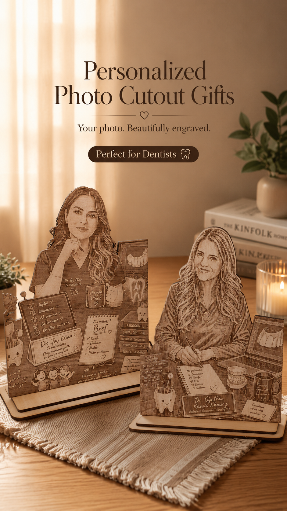 Personalized Profession Photo Cutout – Custom Wooden Gift