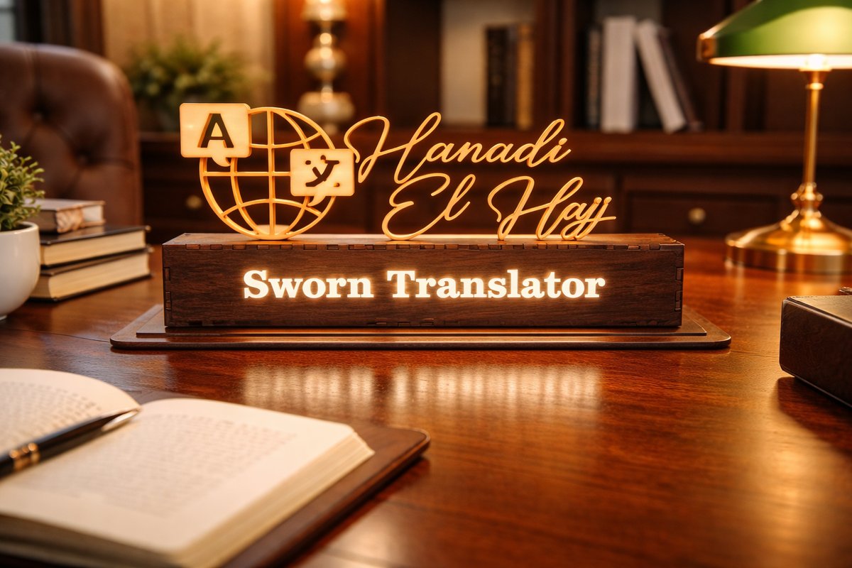 Personalized Profession LED Name Sign – Custom Desk Display